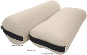 Cojín de yoga de algodón natural - Almohada de bateo de algodón de grado de estudio - Hecho en EE. UU. - Imagen 1 de 19