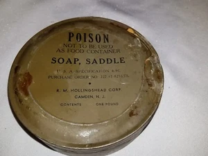 WW2 saddle soap 1942 new never issued  - Picture 1 of 3