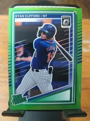 2025 Panini Donruss - Optic Prospects Ryan Clifford #198 Lime Green Prizm /149 - Image 1 of 2