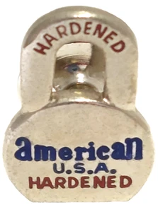American U.S.A. gehärtete Anstecknadel mit Vorhängeschloss - Bild 1 von 2