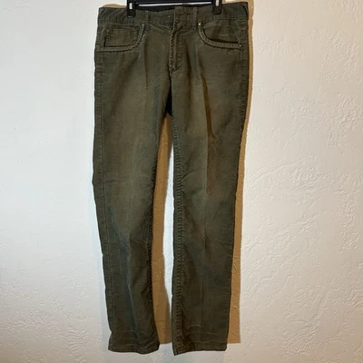 Pantalones de pana para mujer Heritage1981 verde oliva talla 8/10 tiro medio rectos utilitarios Foto 1 de 4