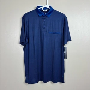 Head Golf Polo Uomo Media Galaxy Blu Popover Manica Corta Traspirante Elasticizzata - Foto 1 di 12