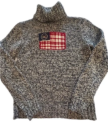 AMERICAN LIVING водолазка свитер размер средний марлевый флаг Eagle вязаный патриотический - Изображение 1 из 4