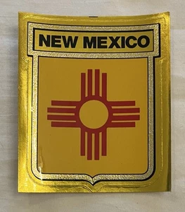 New Mexico State Flag Medallion Sticker - Picture 1 of 2