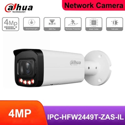 Dahua IPC-HFW2449T-ZAS-IL 4MP Smart Dual Light Bullet WizSense Network Camera - Image 1 of 4