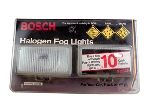 Par de luces antiniebla vintage años 80 Bosch 22350C rectangulares - Imagen 1 de 3