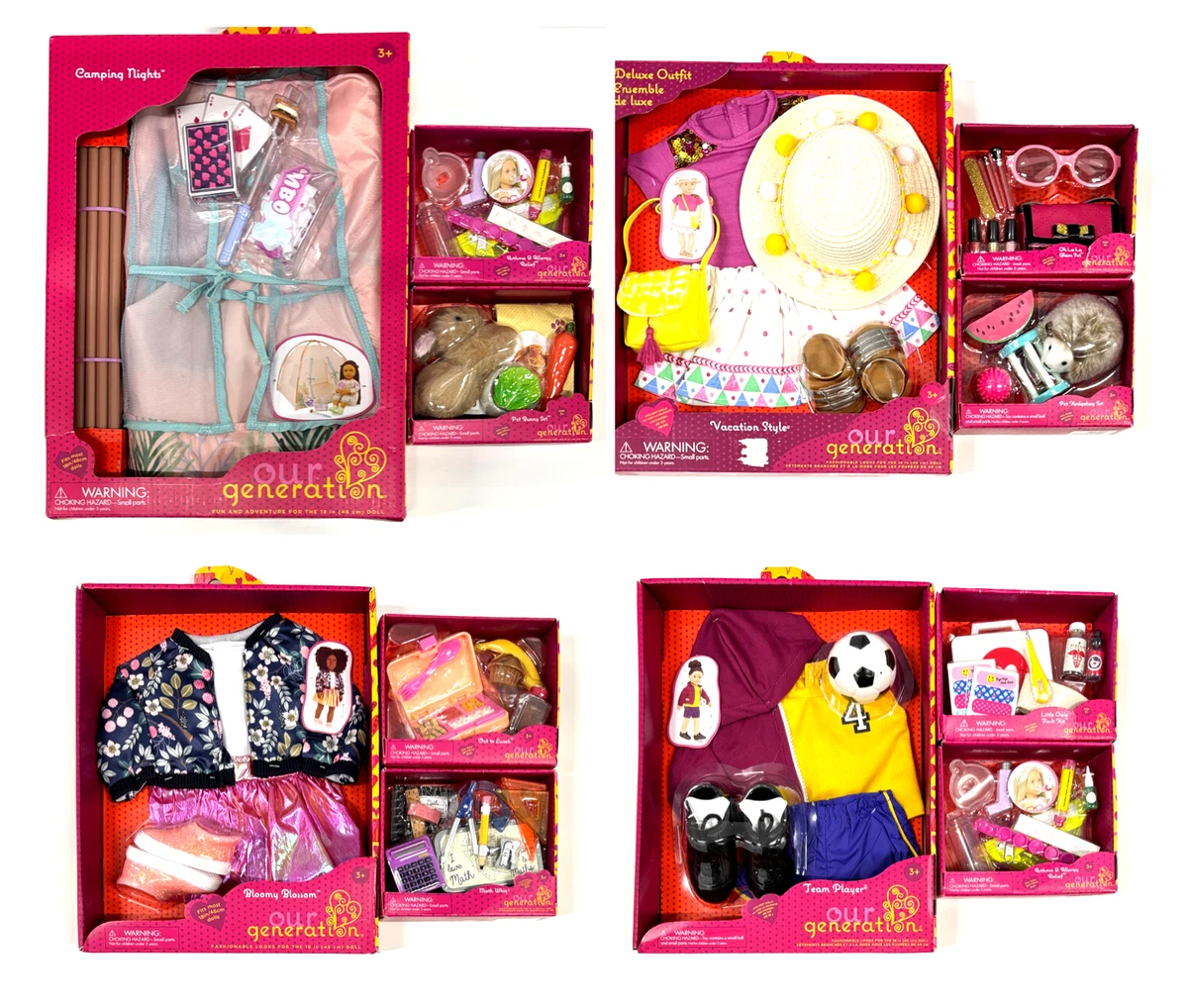 Our Generation Puppen-Outfit 'Kinobesuch' – Mit Snacks, Popcorn, 3D-Brille & Mehr, Für Spielpuppen