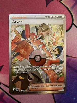 Arven 235/091 Paldean Fates Holo Special Illustration Rare Pokemon NM EN PAF SIR - Image 1 of 3