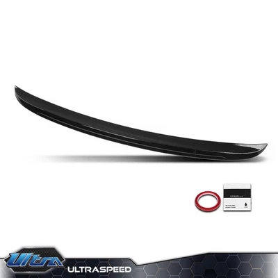 Spoiler traseiro porta-malas asa estilo M5 preto brilhante ajuste para 2004-2010 BMW 5-Series E60 - Imagem 1 de 4