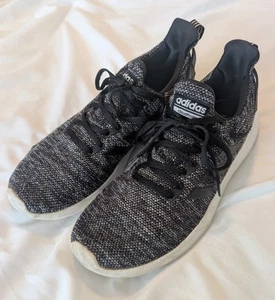 Adidas Cloud Foam Lite Racer Men's Size 9.5 Grey/Black Running Shoes - Picture 1 of 8