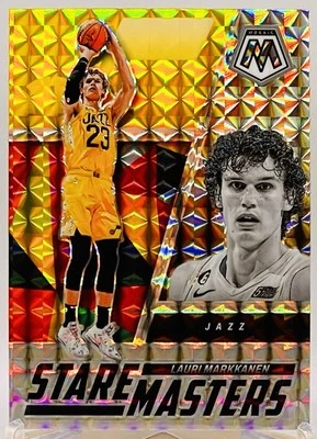 2022-23 Panini Mosaic #22 Lauri Markkanen Stare Masters Mosaic Utah Jazz - Image 1 of 2