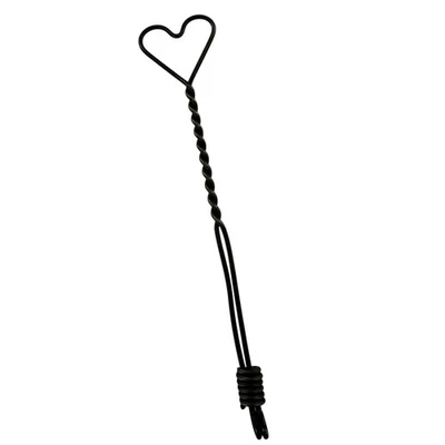 Forged Iron Metal Heart Candle Match Holder Early American Primitive Rustic - Image 1 of 4