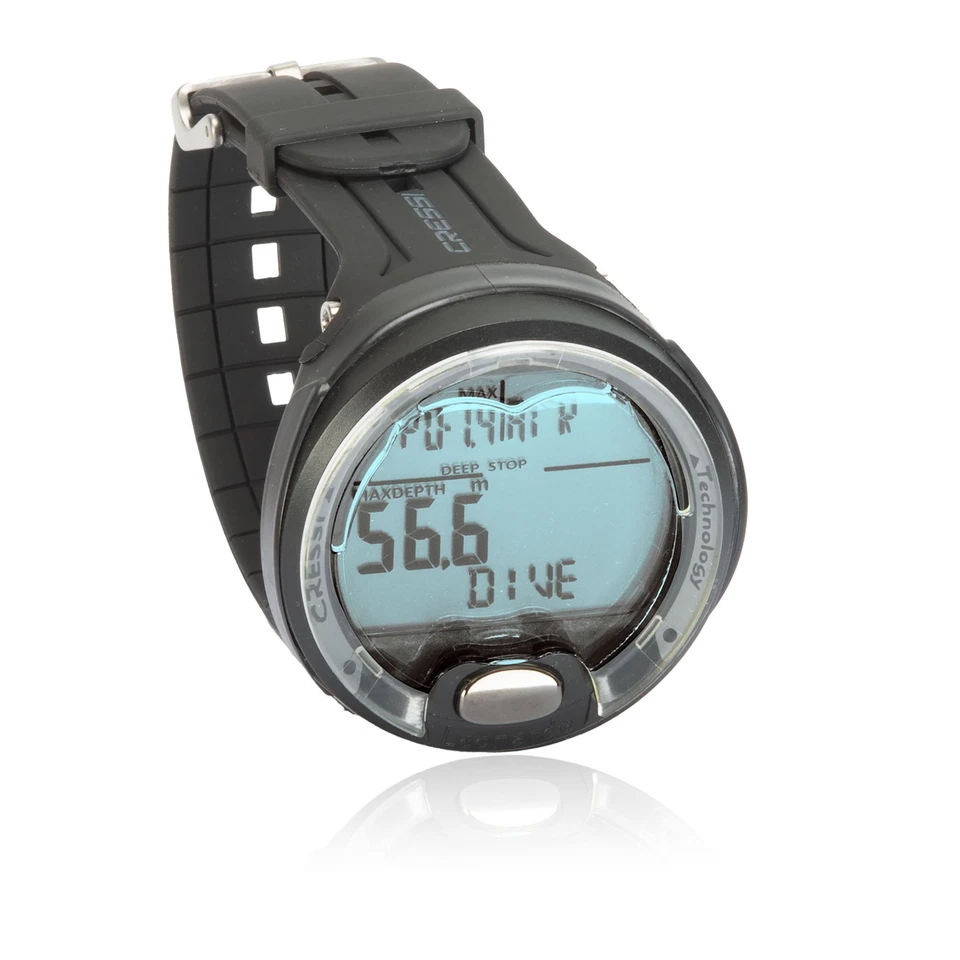 CRESSI TAUCHCOMPUTER TAUCH LEONARDO SCHWARZ TAUCHERUHR NITROX MIT INOX 3C