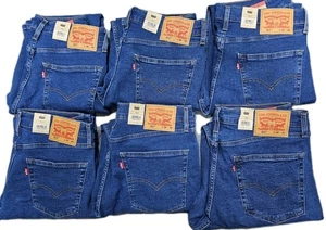 Levis 511 Mens Slim Fit Jeans Stretch Stonewash Blue Denim Jeans W32 W34 W36 - Imagen 1 de 13