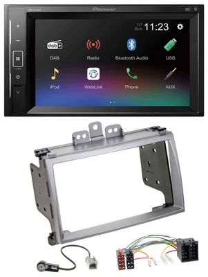 Pioneer DAB MP3 2DIN Bluetooth USB Autoradio für Hyundai i20 2009-2012 silber - Bild 1 von 4