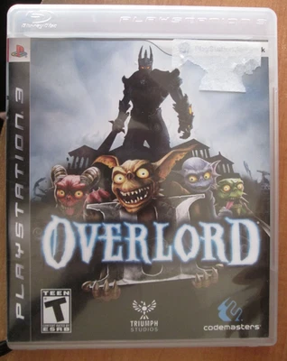 PS2 Overlord Juego Disco Estuche y Manual Foto 1 de 3