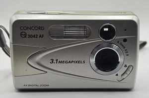 Concord Eye Q 3042 AF 3.1MP Kompakt Digitalkamera Silber getestet MIT TASCHE - Bild 1 von 6