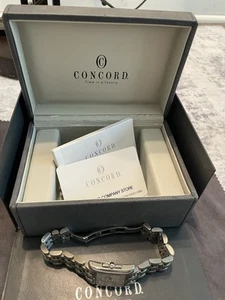 Concord Sportivo Stainless Steel Quartz 14.36.622.1 BOX-CARD and Extra Links - Picture 1 of 14