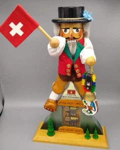 SIGNED - Steinbach Swiss Man in The Alps Musical Nutcracker - S1696 - Picture 1 of 12