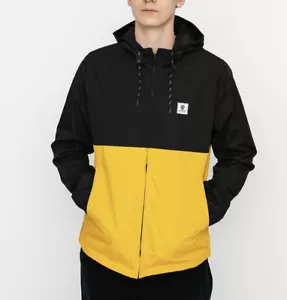 Element Men’s Alder Two Tones Jacket Hooded Black-Yellow Size L - Picture 1 of 5