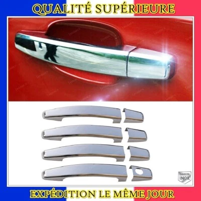 CHROME COUVRE POIGNEES 4 PORTE INOX pour OPEL ANTARA 2006 ET PLUS - Imagen 1 de 4