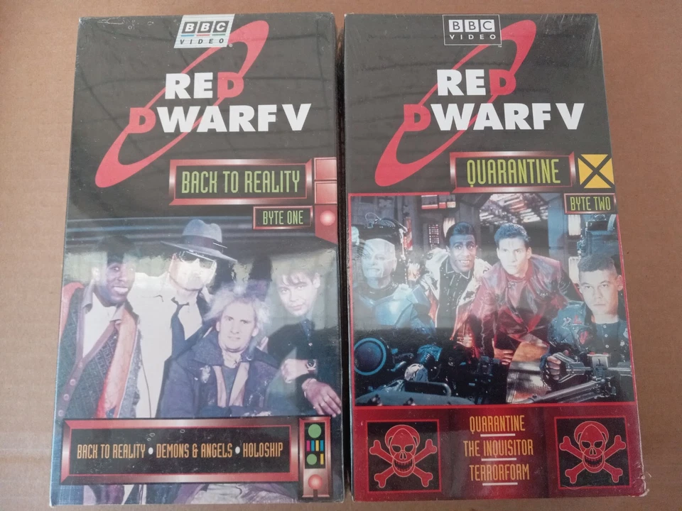 Lot of 2 BBC Red Dwarf VHS Bye One And Byte Two NEW VHS - Image 1 of 2