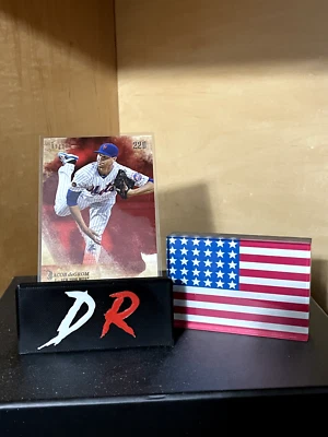 Jacob deGrom, 2018 Topps X Bryce Harper 220, Second to None Red, /10, Mets, #11B - Image 1 of 3