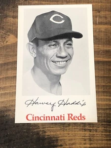 Vintage 1968 Cincinnati Reds Harvey Haddix Team Issue Postcard 3.5" x 5.5" - Picture 1 of 2
