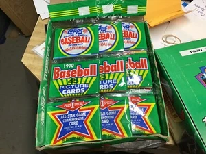 1990 Topps Baseball Rack Pack 3 Packs, Each Pack has 45 Cards & 1 Special - Picture 1 of 2