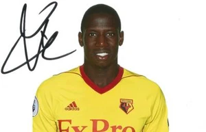 WATFORD & EVERTON: ABDOULAYE DOUCOURE SIGNED 6x4 PORTRAIT PHOTO+COA - Picture 1 of 1