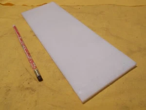 WHITE HDPE BAR polyethylene sheet machinable plastic stock 1/4" x 4" x 12" LONG - Picture 1 of 1