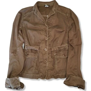 J. Blazer casual da donna marrone leggero Crew con bottoni taglia S - Foto 1 di 9