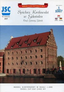 King's Granary in Gdansk (Danzig) City # Card Model 1/200 # JSC217 - Picture 1 of 6