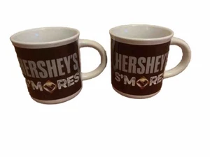 Hersheys Smores Coffee Mugs Set Of 2 Galerie Unused Brown And White Advertising - Picture 1 of 3