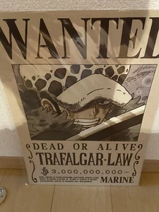 ONE PIECE WANTED POSTER Trafalgar Law 3 billion MUGIWARA STORE LIMITED - Picture 1 of 2