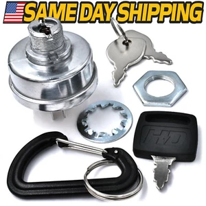 Ignition Switch fits John Deere AM38227 108 112 116 316 318 420 GS25 w/ 3 Keys - Picture 1 of 7