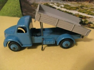 Dinky Toys Dodge Truck Dumpster Tipping Wagon Blue/Gray Meccano Vintage Steel - Picture 1 of 9