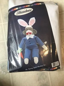 Herrschners Mr. Bunny Sock Monkey Kit New in Package 261007 - Picture 1 of 6