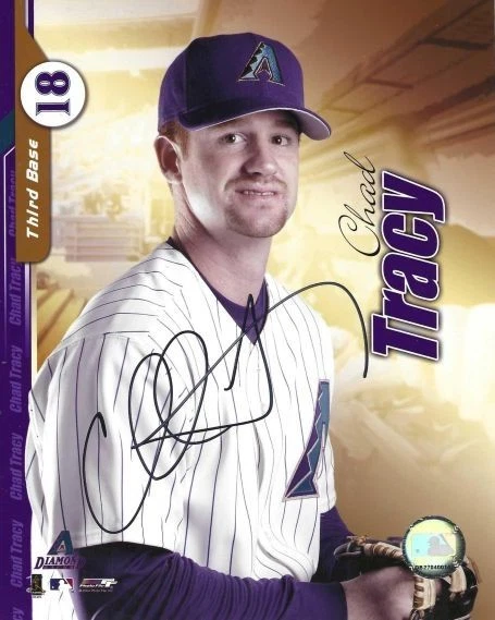 Foto autografiada firmada 8x10 de Chad Tracy Arizona Diamondbacks - Certificado de autenticidad Foto 1 de 1