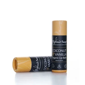 The Highland Soap Company Organic Coconut & Vanilla Lip Balm 12ml - Picture 1 of 2