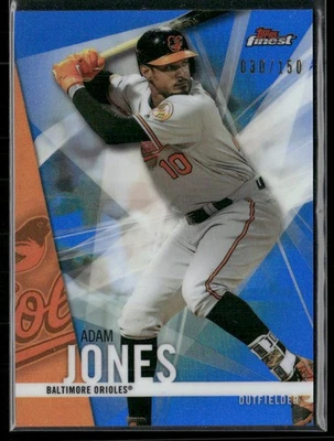 Adam Jones 2017 Topps Finest Blue Refractor #47 SN Baltimore Orioles Foto 1 de 2