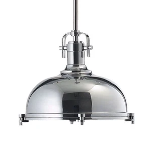 Quorum International 804-17 Chrome Single Light 16-1/2"W Pendant - Picture 1 of 4