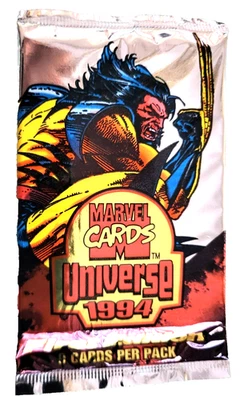 Tarjetas coleccionables Fleer Marvel Universe 1994 primera edición paquete sellado Foto 1 de 2