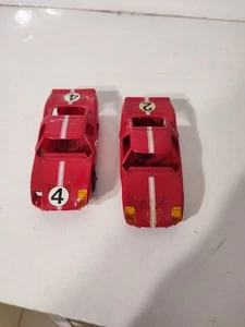 LOT 2 CARCASSE DE VOITURE CIRCUIT JOUEF FORD GT ROUGE SLOT CAR - Bild 1 von 5