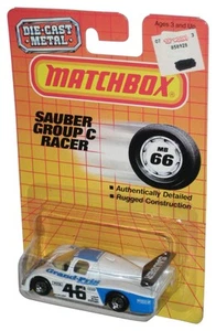 Matchbox Sauber Group C Racer (1990) Mattel White Die-Cast Metal Car MB66 - Picture 1 of 1