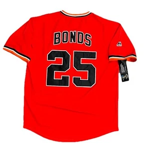 Barry Bonds 1978 San Francisco Giants Cooperstown Alt Orange Jersey Men’s Large - Picture 1 of 3