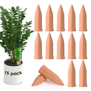 APPD Terracotta Watering Stakes15 Pack Automatic Plants Watering Devices Terr... - Picture 1 of 8