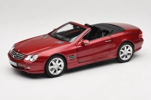 183841 Mercedes SL 500 R230 Red Metallic Limited Edition Norev 1/18 - Picture 1 of 8