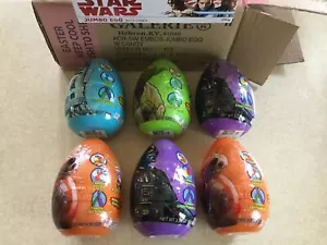 New Complete Display Star Wars JUMBO Easter Egg Toy Surprise-Candy LightSabers - Picture 1 of 8