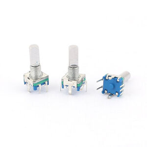 3pcs 6mm D Shaft 20  Points 360 Degree Rotary Encoder Push Button Switch